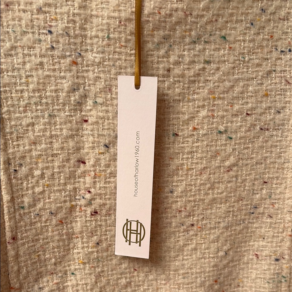 NWT House of Harlow 1960 Tweed Cream Dress - Picture 7 of 12